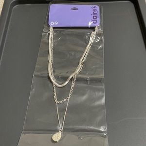 Girls/Women’s layering necklace, small rose pendant